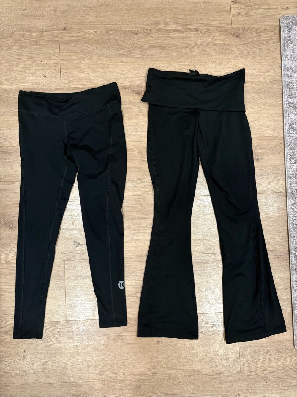 Hurley Black Women's Leggings Pair